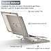 Batianda Heavy Duty Case for New MacBook Air 13.6 inch 2026 M5 2025 M4 Chip 2024 2022 Release, Ergonomic Foldable Kickstand (Holds 20lbs) Matte Translucent Protective Cover with Keyboard Skin, Khaki