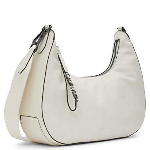 Image of Calvin Klein Womens Clay Top Zip Hobo Shoulder Bag