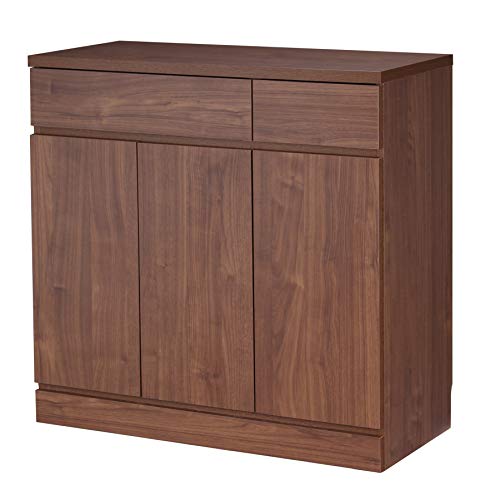 川口工器 リビング キャビネット サイドボード 完成品 日本製 収納 21094