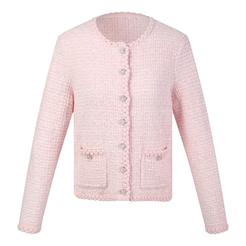 Image of GOELIA Women Wool Blend Lightweight Cardigan Sweaters 2026 Spring Business Casual Solid Long Sleeve Knitted Cardigan Top
