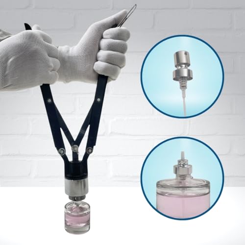 Image of SMART PACK Perfume Bottle Crimping for Metal Lid Cap Sealer of Glass Bottle | Manual Crimping Tool | Push Crimp Pump Neck Cap Sealer Stainless | Steel Lid Bottle Vial Crimper | Pack of 1 Size - 15MM