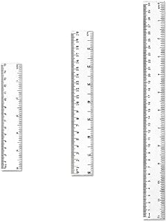 3 PCS Plastic Ruler Set, Clear Ruler Transparent Straight Ruler Shatter Resistant Ruler Shatterproof Ruler 6 8 12 Inches(15 20 30cm) Measuring Ruler Tool for Student School Office Teaching Ruler