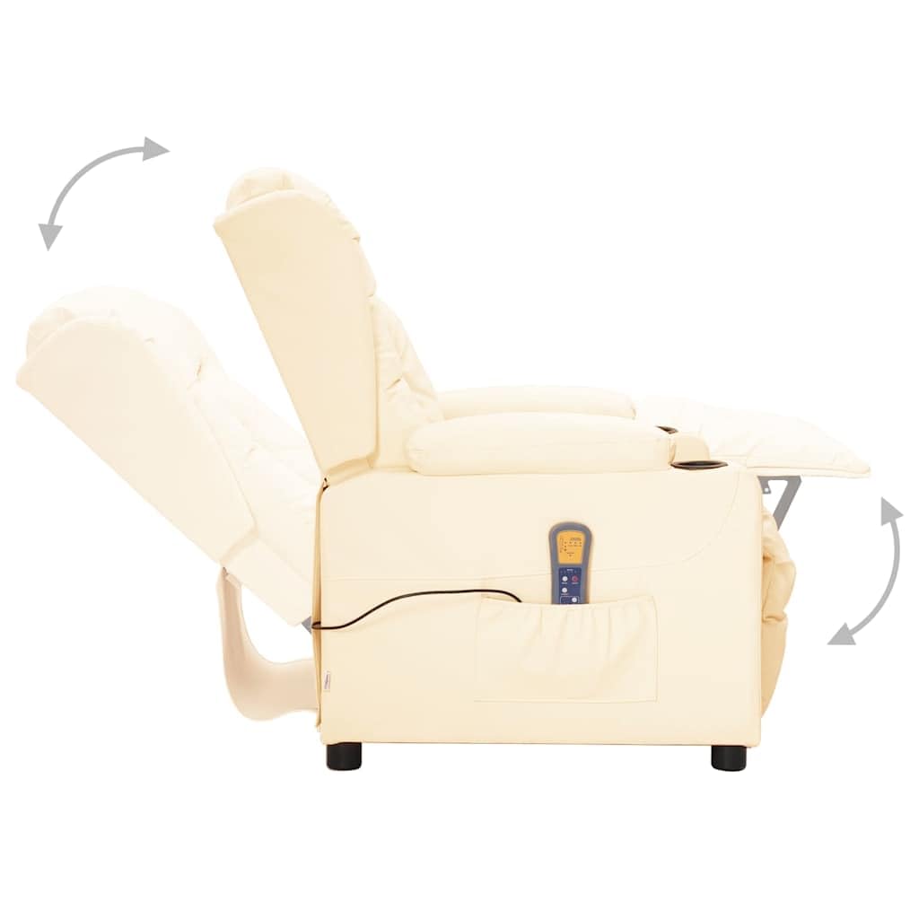 Fauteuil Relax releveur inclinable électrique avec Massage Vibration et Repose-Pieds Ajustables pour Salon séjour Chambre Senior Confort Ergonomique