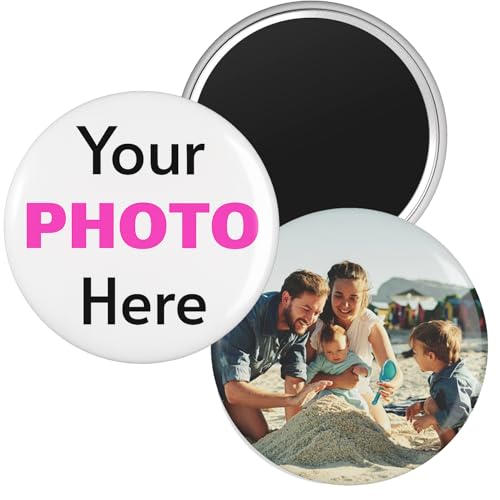 Imán redondo personalizado de acrílico para fotos