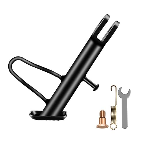 HANBBS Motorcycle Kickstand Side Stand For ER 6N ER6F Z650 Z900 Z900RS Z1000 Z1000SX, Steel Anti Slip Parking Bracket Motorbikes Accessories,14cm