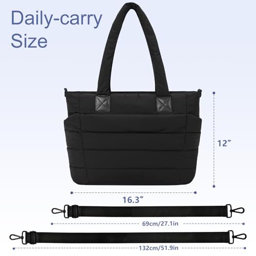 Bolso Tote acolchado grande para mujer GASSDA miniatura 3