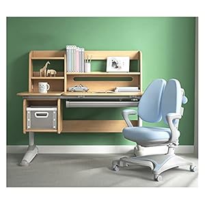 studiebalie Kinderbureau studie tafel en stoel set primaire school bureau thuis schrijftafel en stoel set kunnen worden verhoogd en verlaagd studeertafel Slaapkamer met laden (Color : Blue)