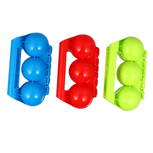 Abaodam 3stücke Praktische Schnee-formklammern Aus Robustem Kunststoff Für Kinderfreundliches Winterspielzeug Glatte Kanten Vielseitig Für Outdoor Schneeballherstellung Und Nassen Sand Für