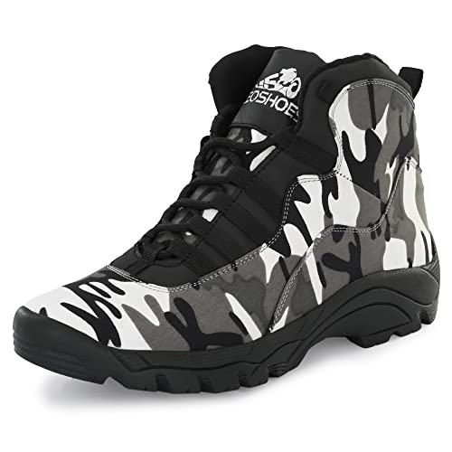 Image of Leo's Fitness Shoes Men's Hiking /Jungle Boots Lightweight Anti-Slip Outdoor Shoes Mid Top Ankle Hiker Trekking Work Boot Hiking & Trekking Shoes