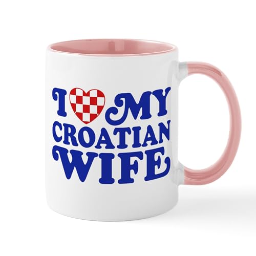 CafePress I Love My Croatian Wife Mug 11 oz (325 ml) Ceramic Coffee Mug