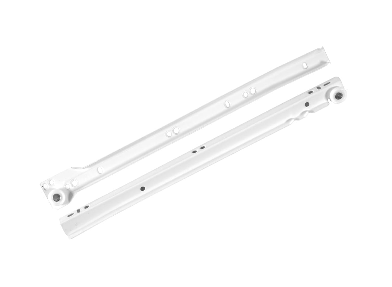 Gtv White Roller Drawer Slides/Runners Bottom Fix Metal Size 450Mm (3)