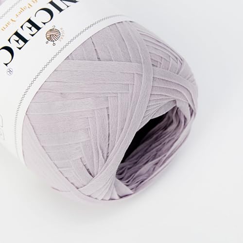 Image of NICEEC 3 Skeins Kraft Paper Yarn 474yds /5.3oz - Series 1 | Crochet & Knit, DIY Project Starter Kit，Handbag，Sun Hat，Shoes， Shopper Bag