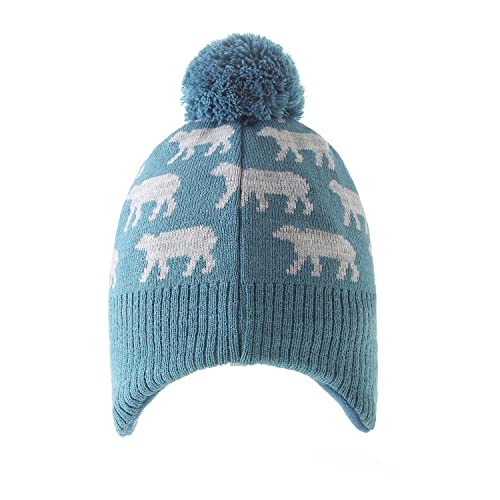 Moon Kitty Baby Boys Hats Toddler Beanies For Boys Winter Fleece Skiing Winter Caps With Warm Ear Flap #TOP6