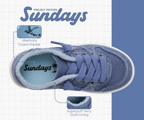 Image of Sundays Girls Sneakers Non-Slip Canvas Girls Shoes Comfort Kids Footwear