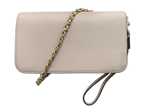 Tory Burch Women's Britten Pebble Chain Wallet W. Wristlet (Delicate Pink)4