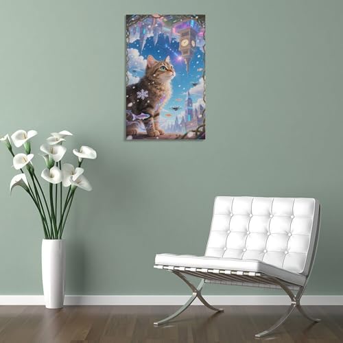 Panneau mural premium MEFESE toile Devon Rex haute résistance UV