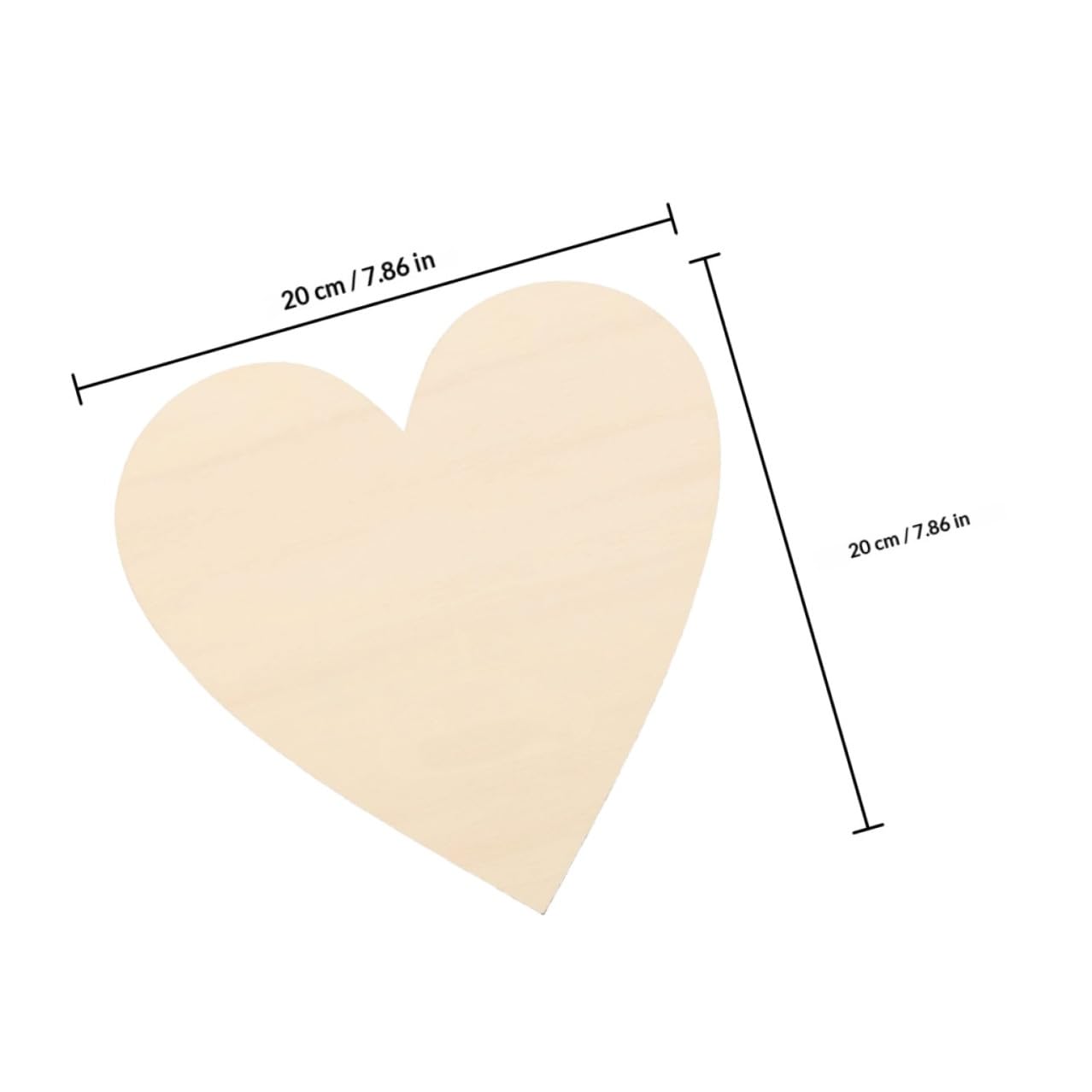 Gadpiparty Formas de Madera sin Pintar en Forma de Corazón 30 Unidades para Decoración Navideña y Manualidades Creativas en Hogar y Oficina
