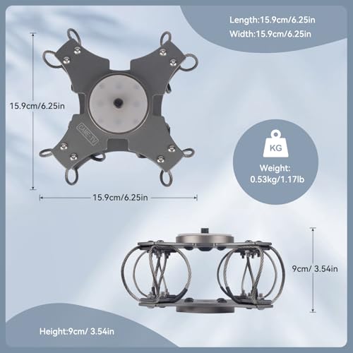 Image of Came-TV Vibration Isolator Wire Mount Shock-Absorbing for DJI RS 4 / RS 4 Pro /RS 3 / RS 3 Pro /RS 3 Mini / RS2 / RSC 2 Handheld Gimbal Stabilizer Payload up to 5kg /11lb