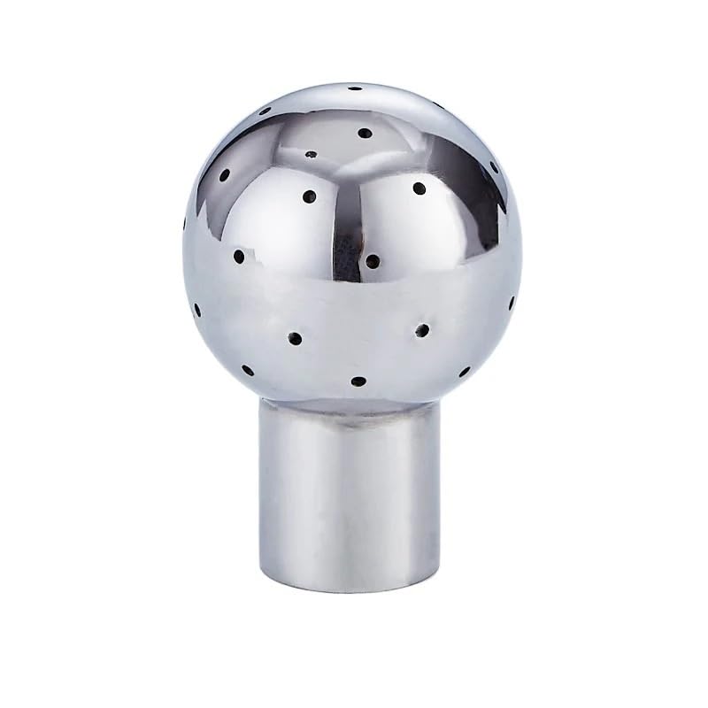 Bola de limpieza CIP de 1-1/4" en acero inoxidable 316L con rosca hembra BSPT 3