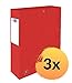 Produktbild Oxford Sammelbox A4, aus Karton, 6 cm Rückenbreite, rot, 3 Stück