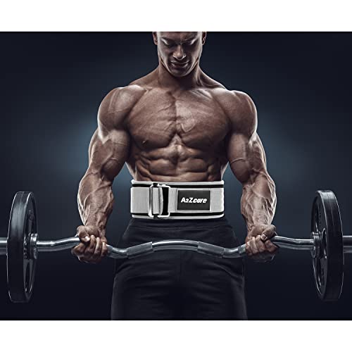 A2Zcare Weight Lifting Belt - 4 Inch Neoprene Workout Belt - Self-Locking Weight Lifting Belt For Lower Back Support, Weightlifting, Olympic Powerlifting, Squat -Deadlift Training Belt #TOP6
