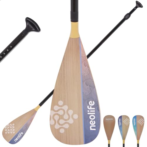 WONITAGO SUP Paddleboard Paddle with Fiberglass Shaft and PP Blade, Floating Adjustable Stand Up...