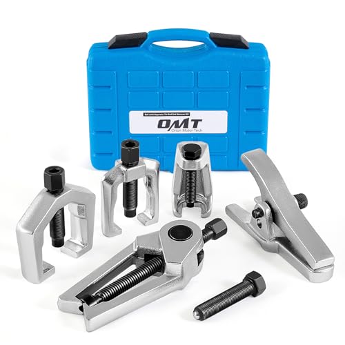 Orion Motor Tech Spurstangenkopf Abzieher Set 5-teilig Traggelenk Abzieher und Kugelgelenk Ausdrücker Kit für Fahrwerks-Service Pitman-Arm Abzieher Set für PKW und LKW