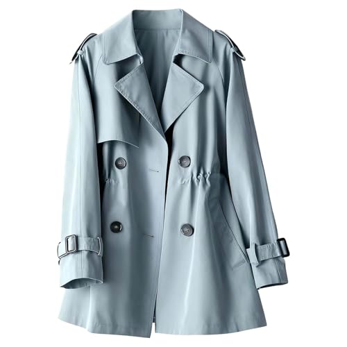 Trench-coat long veste anorak classique contre la fraîcheur d'automne