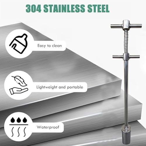 High-Temperature Resistant Stainless Steel Liquid Sampler Probe for Industrial Laboratory Water Quality Testing