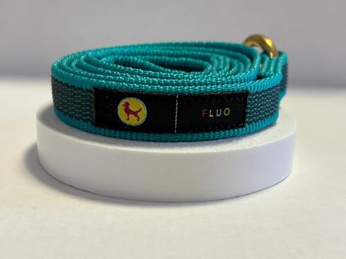 Scuolapercani Fluo - Guinzaglio (Azzurro Fluo)