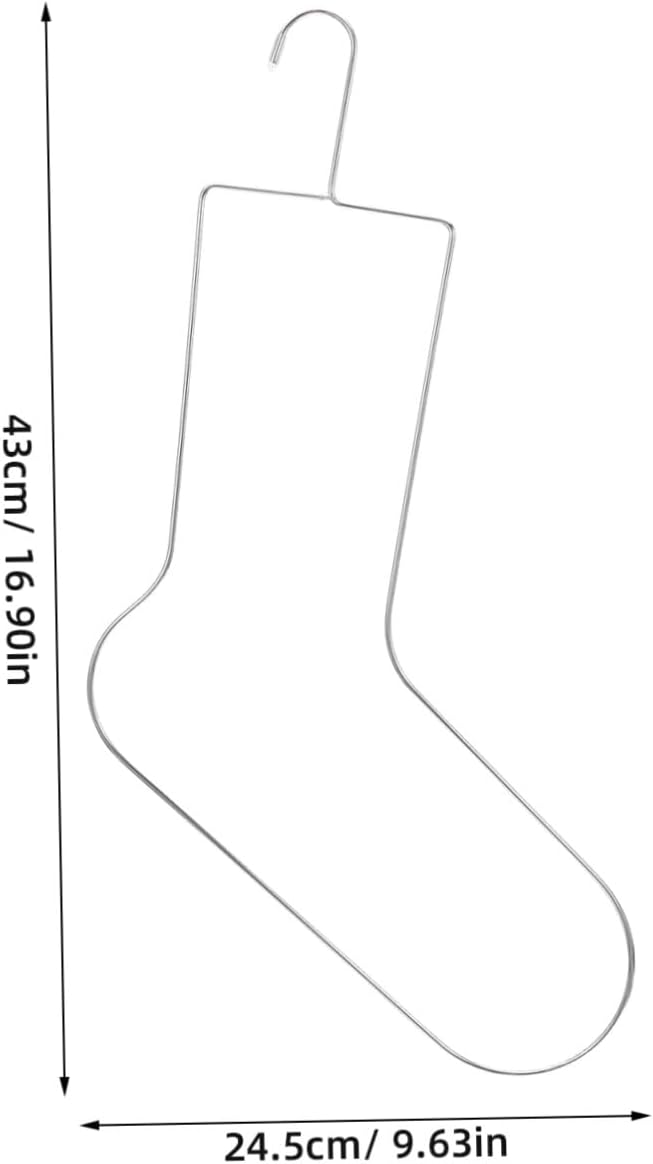 INOOMP 4pcs Metal Sock Blockers for Knitting and Crochet Sock Display Stand Rack for Shaping Drying 25.4×26.7cm Home Knitters and Crochet Enthusiasts