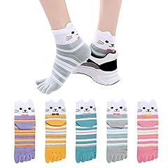 Striped Cat Toe-5pack