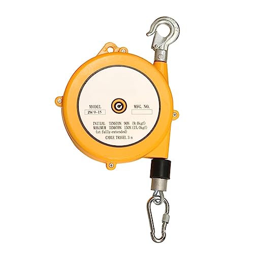 TMKDNNKG Equilibrador de Herramientas con Resorte, autoblocante, Ajustable, retráctil de 3 Metros, con múltiples Opciones de Carga (9-15 kg)