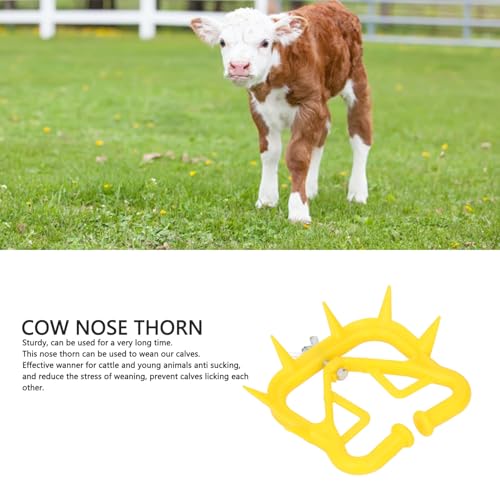 20pcs de Desmamado de Bezerro Anéis de Nariz Com Material de PVC, Desmamado Liso Redondo para Gado e