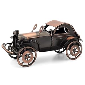 Classic Car Gifts for Men, Unique Cool Birthday Gift Ideas, Vintage Car Decor for Room, Home, Office, Man Cave, Garage, Antique Scrap Metal Model Car Ornaments (M-2)