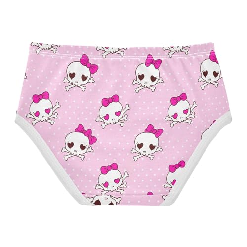 Joisal Cute Skulls Pink Cartoon Girls Underwear Toddler 2t Cotton Little Girl Panties Fancy Briefs Undies Kids2