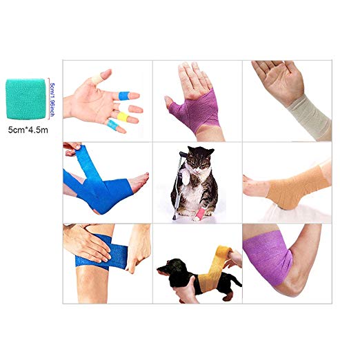 4.5m esporte colorido autoadesivo elástico bandagem envoltório fita elastoplast para joelho apoio al