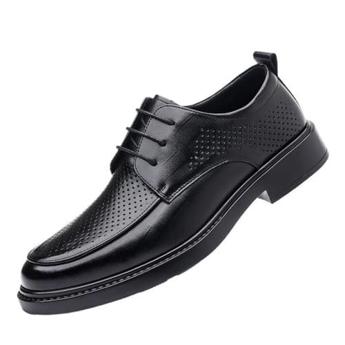 Men’s Comfortable Premium Leather Oxford Shoes Lace Up for Office Wear