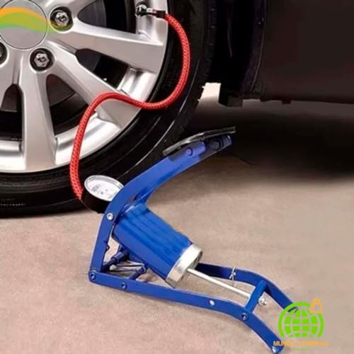 Bomba De Ar Com Pedal De Encher Bola E Pneus Bike Carro Mundo Compras Mundo Compras