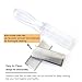 ThunderStar Pedicure Foot File Callus Rasp Scrubber Hard Dead Rough Skin Callus Remover Reducer 2 Sides Clear Handle