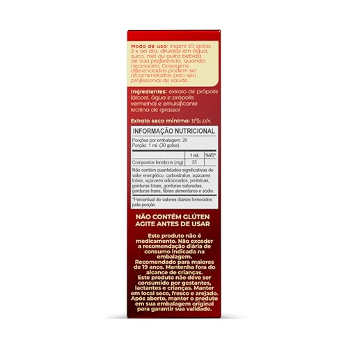 Extrato de Própolis Vermelha 20 ml