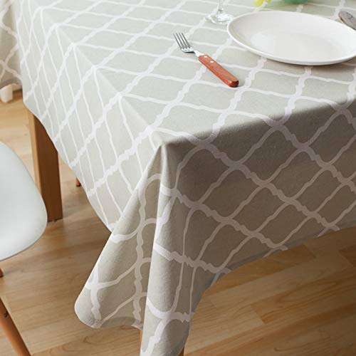 Nappe picnic et décoration de table moderne en lin vert clair - 5