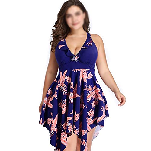 Maillot de bain grande taille maintien poitrine tankini robe 6XL