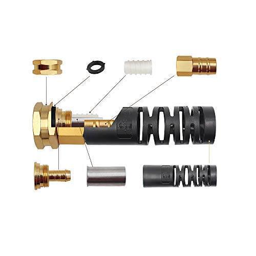 Cesun 75 Feet 304 Stainless Steel Metal Garden Hose with Solid Brass Nozzle, Lightweight Portable Durable Cool to The Touch, Flexible and No Kink, Tangle Puncture Resistant (75 Feet Upgraded) - Thumbnail 5