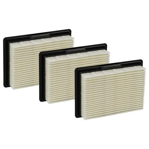 vhbw 3X Flachfaltenfilter kompatibel mit Bosch Gas 10.8 V-Li, 12 V, 12V Professional Staubsauger - Filterelement