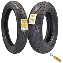 Pirelli Night Dragon 110/90-19 M/C 62H TL Cruiser Motorcycle Front Tire - Superior Traction & Handling for High-Performance Cruisers w/Keychain 110/90-19 & 170/80B15
