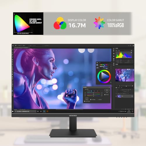 Image of Viewedge 27 inch Monitor 2560 x 1440p 75hz IPS Computer Monitor QHD with HDMI, DP and Wall Mountable | Eye Protection 2K Monitor for Working and Gaming