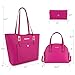 Montana West 3PCS Purses for Women Tote Bag and Wallet Set Shoulder Satchel Crossbody Bags Leather Handbag for Gift Travel Casual Work MWC3-201HPK