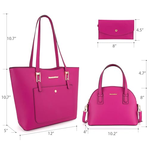Image of Montana West 3PCS Purses for Women Tote Bag and Wallet Set Shoulder Satchel Handbags
