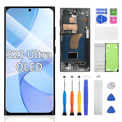 OLED Screen for Samsung Galaxy S23 Ultra Screen Replacement(S23Ultra-Green)